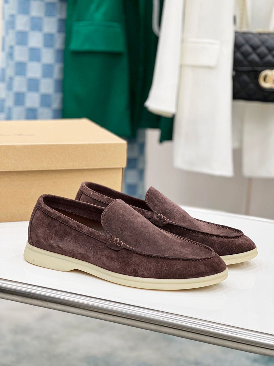 Mocassim Camurça Bege Comfort Casual