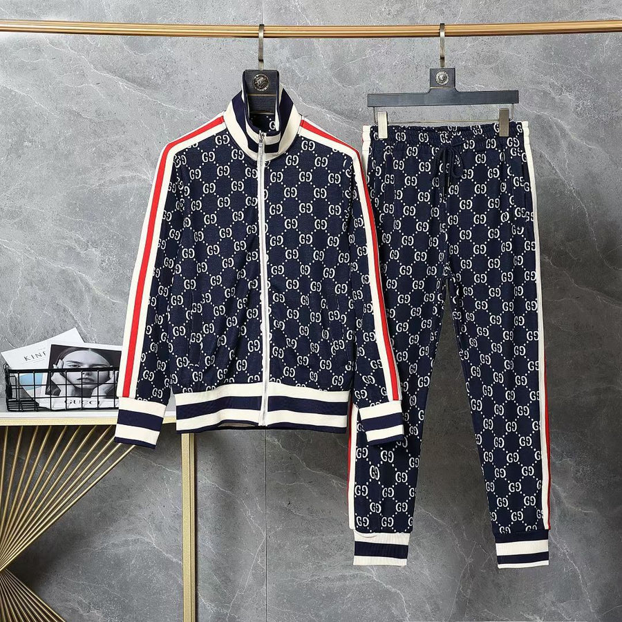 Moletom Jacquard Padrão Monograma Geométrico