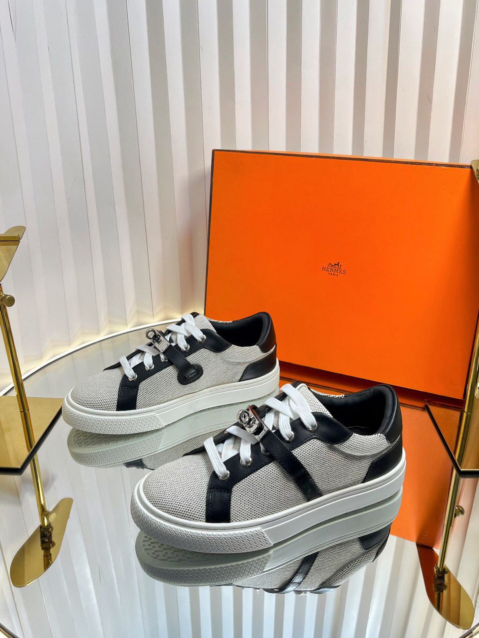 Hermes Day Sneaker Prunoir / Noir