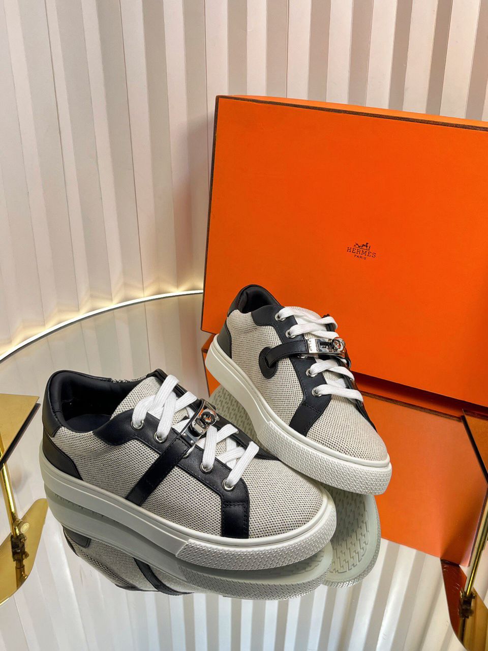 Hermes Day Sneaker Prunoir / Noir