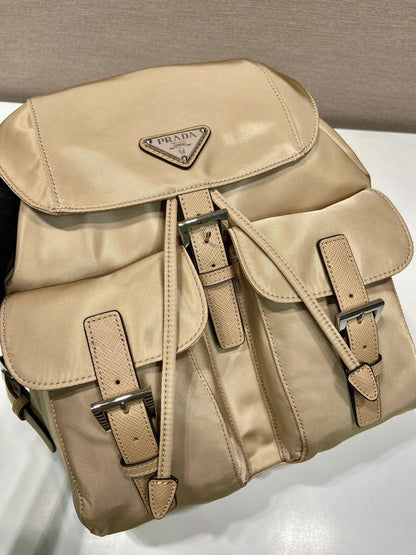 Mochila Prada Re-Nylon Desert Beige