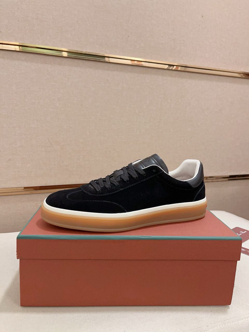 Loro Piana Tennis Walk Sneakers Black