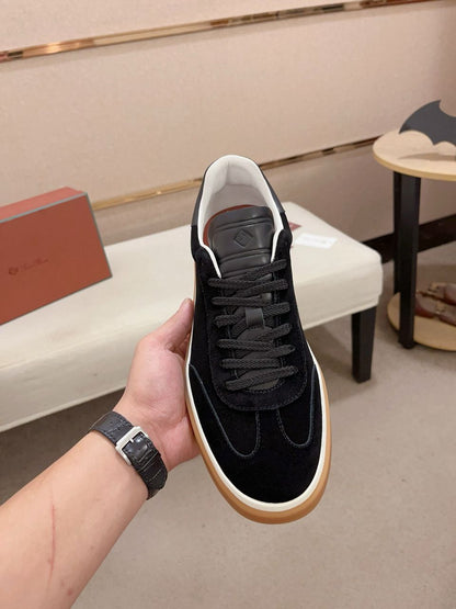 Loro Piana Tennis Walk Sneakers Black