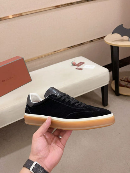 Loro Piana Tennis Walk Sneakers Black