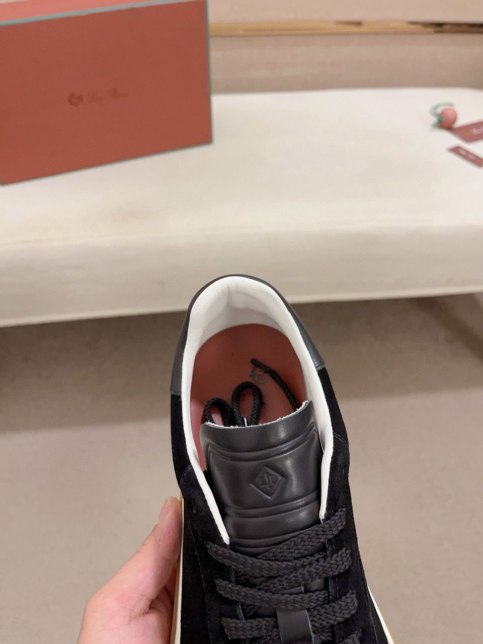 Loro Piana Tennis Walk Sneakers Black