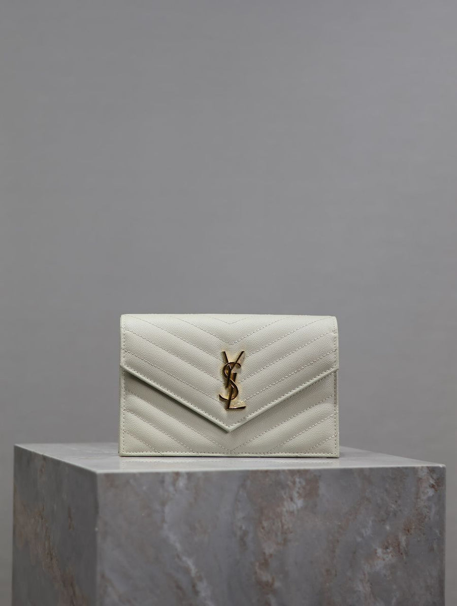 Bolsa Ombro Couro Branco Liso
