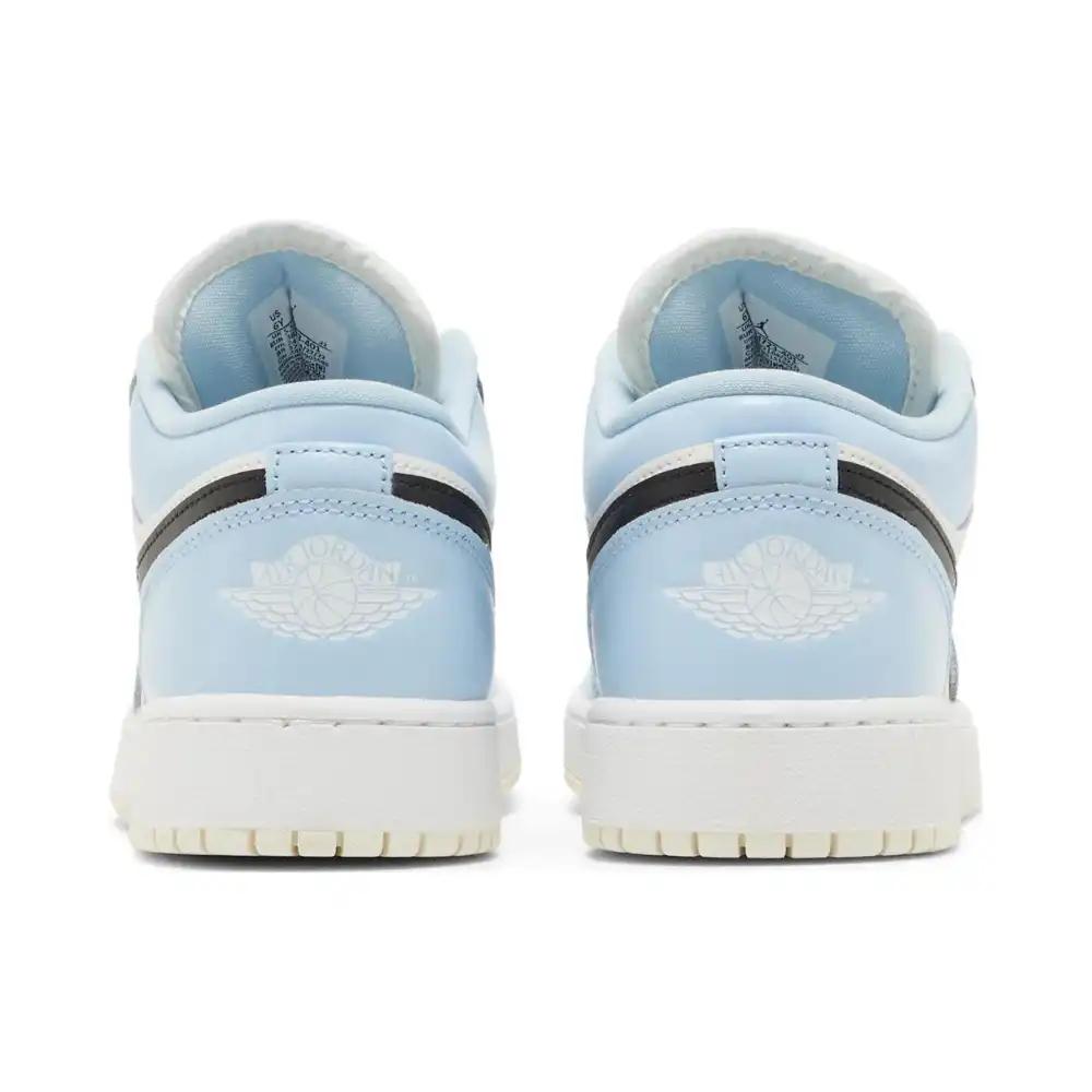 Air Jordan 1 Low Ice Blue Black Swoosh