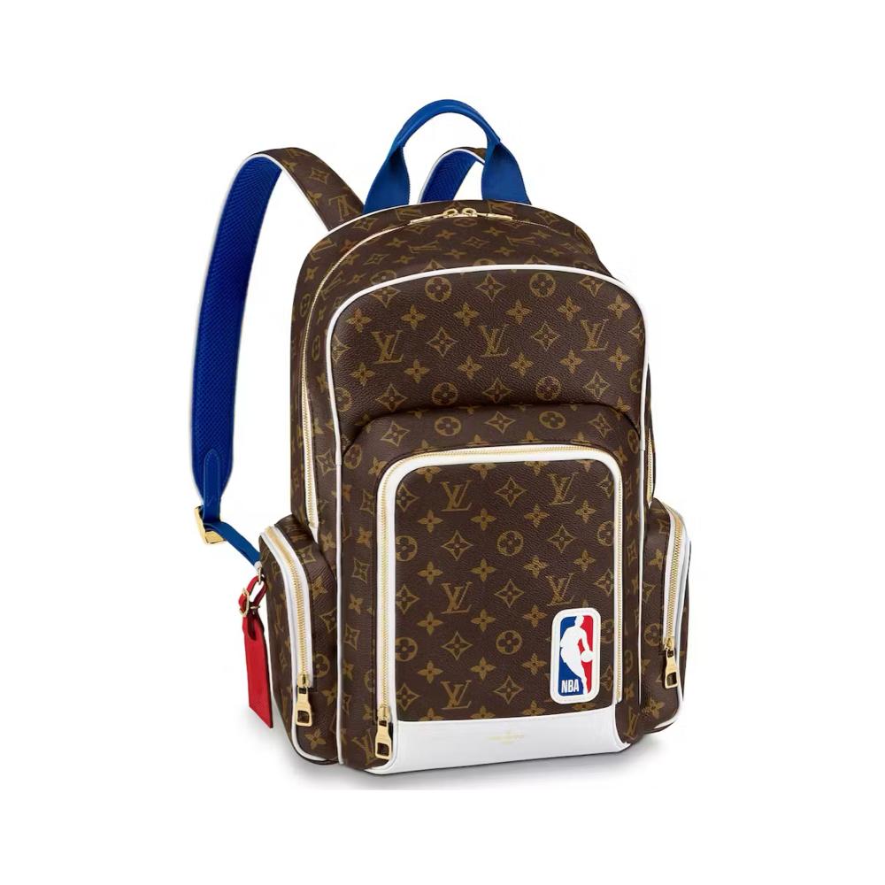 Mochila Louis Vuitton X NBA Blue Couro Genuíno