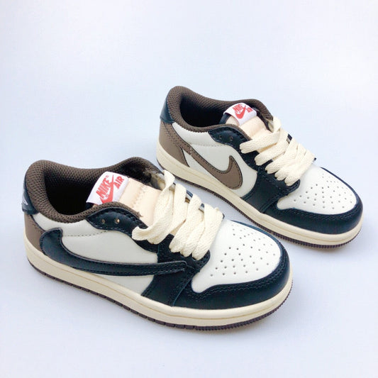 Jordan 1 Retro x Travis Scott Brown and Black Infantil