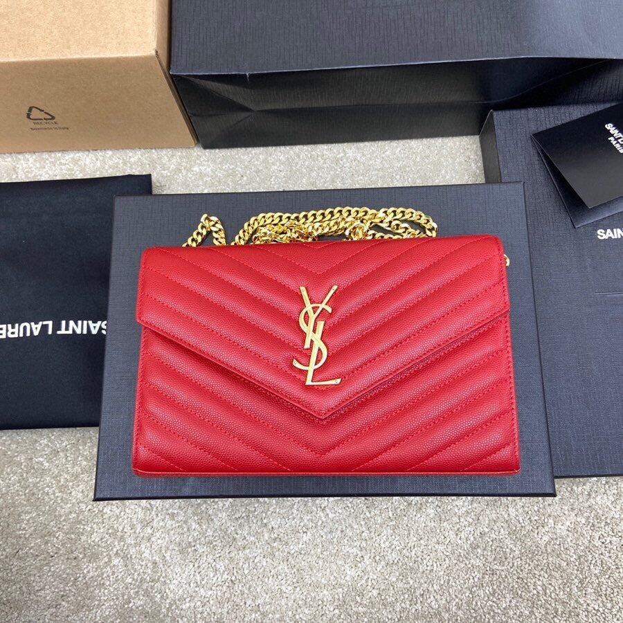 Bolsa Couro Vermelho