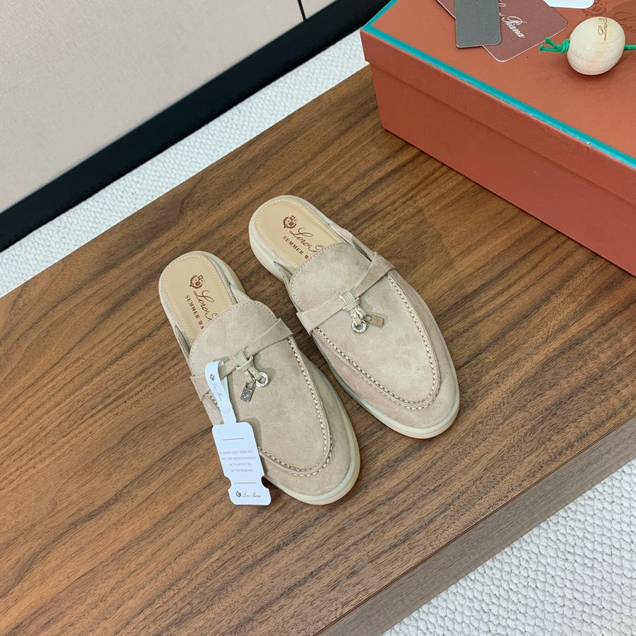 Mule Casual Couro Marrom Conforto