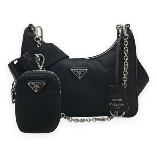Bolsa Prada Re-Edition 2005 em Nylon Black