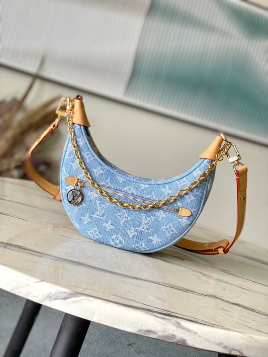 Bolsa Loop Denim Azul Céu