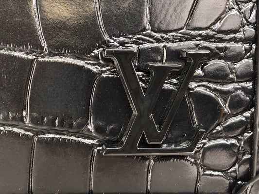 Lv Alligator Mini Soft Trunk Black