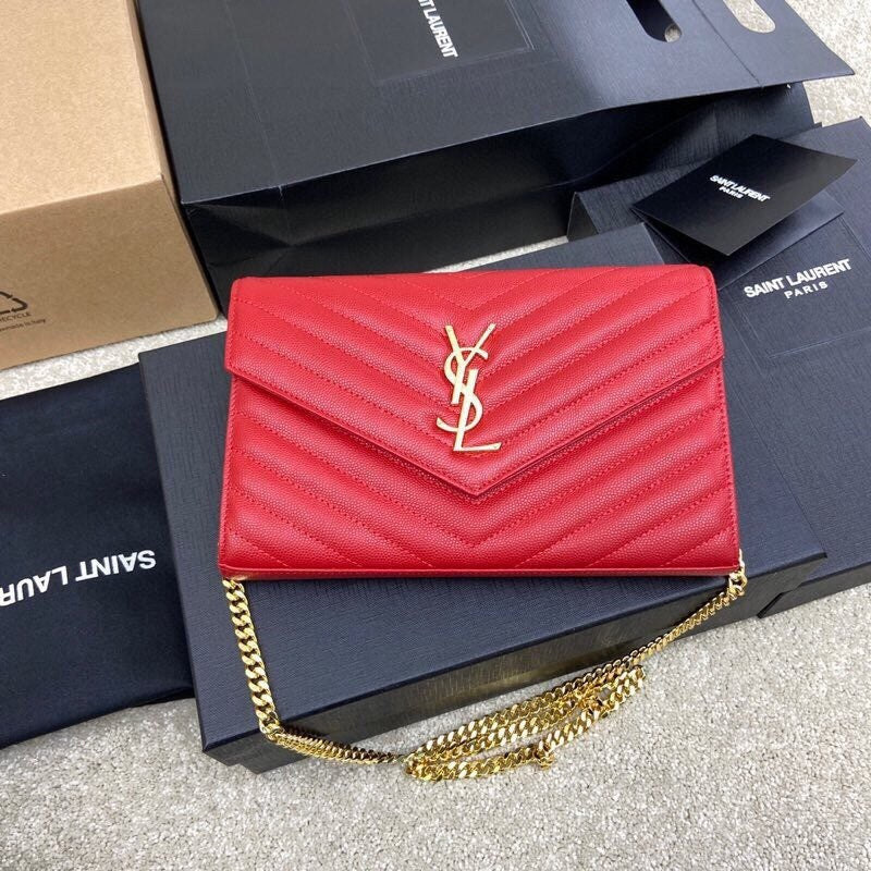 Saint Laurent Should Bag red