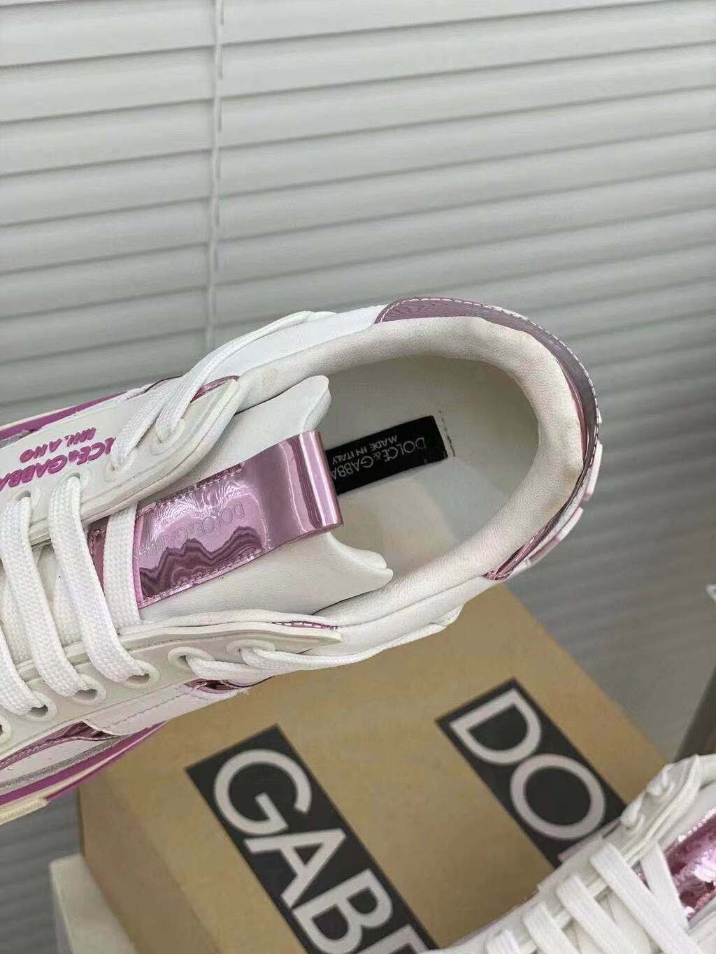 White & Pink Custom 2Zero Sneakers