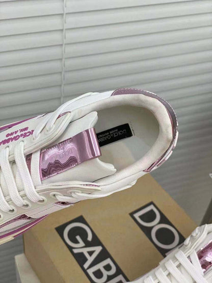 White & Pink Custom 2Zero Sneakers