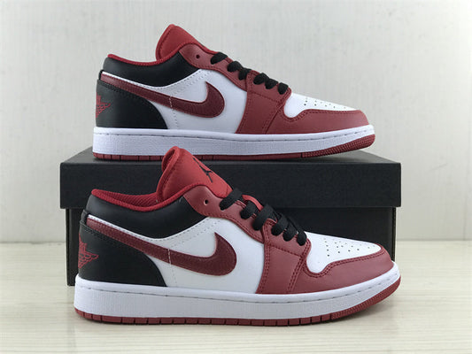 Air Jordan 1 Low Gym Red Black - vista lateral