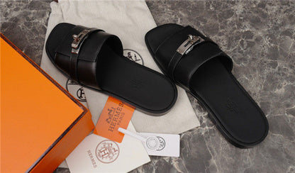 Hermes Gabriel Sandal Noir