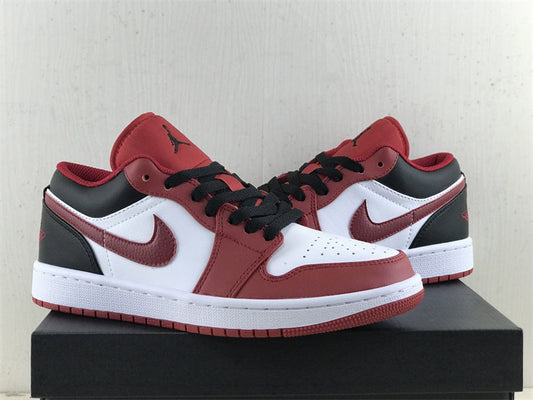 Air Jordan 1 Low Gym Red Black - vista traseira