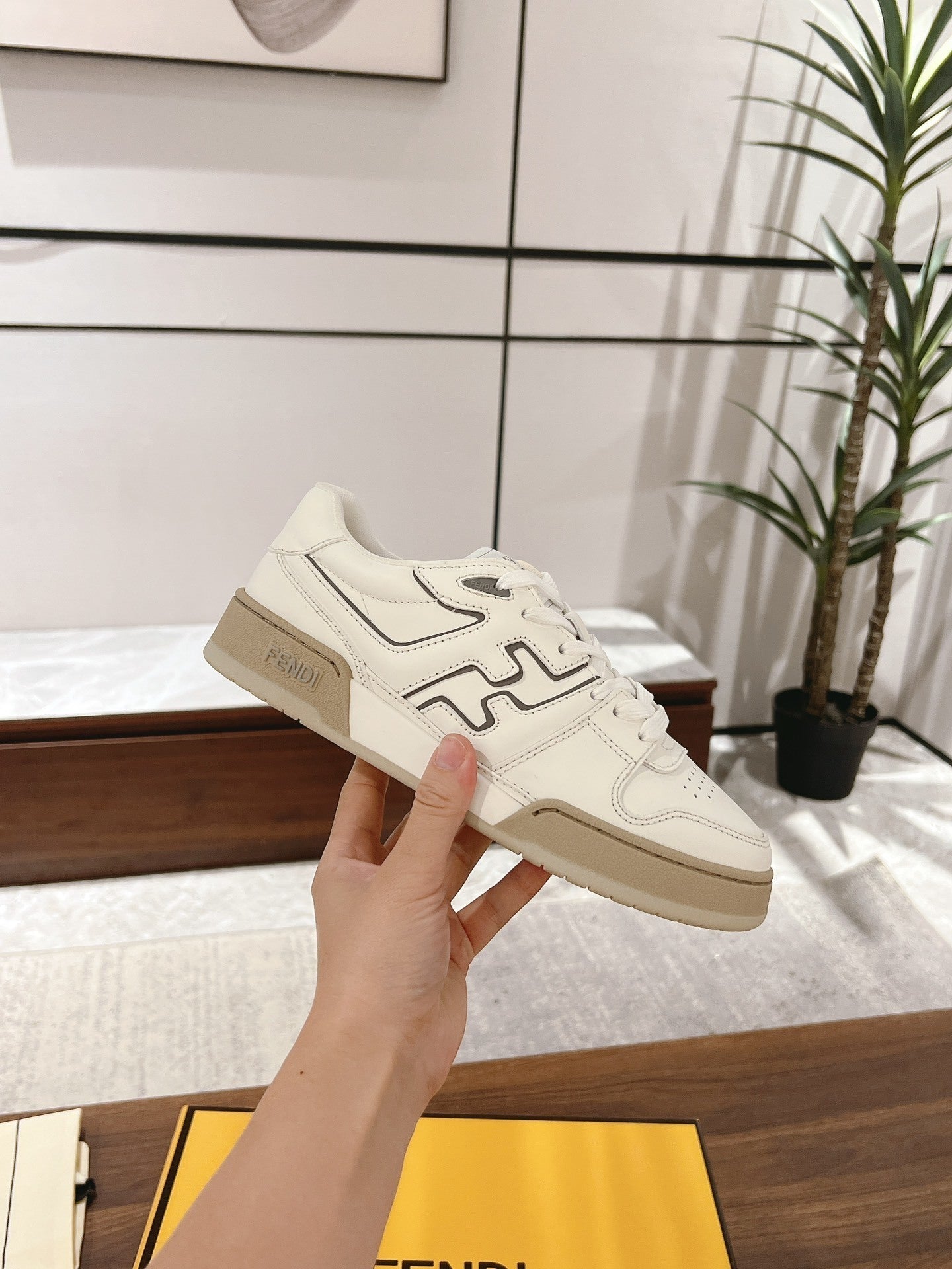 Fendi Match sneakers in white