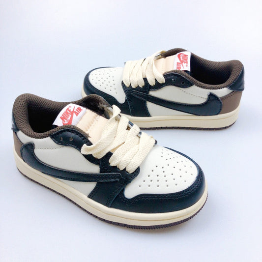 Jordan 1 Retro x Travis Scott Brown and Black Infantil