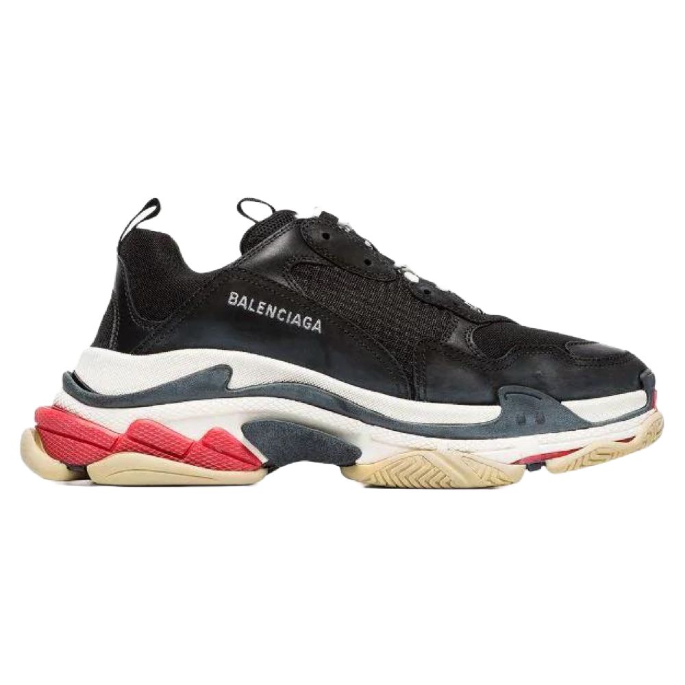 Balenciaga Triple S Black White Red
