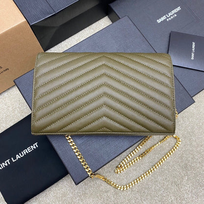 Saint Laurent Should Bag green