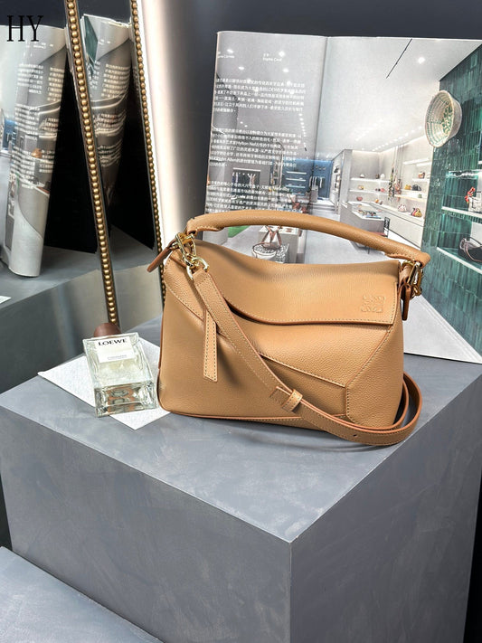 Bolsa Pequena Couro Marrom Small
