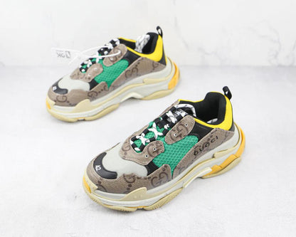 Balenciaga Triple S The Hacker Project Beige Green Yellow