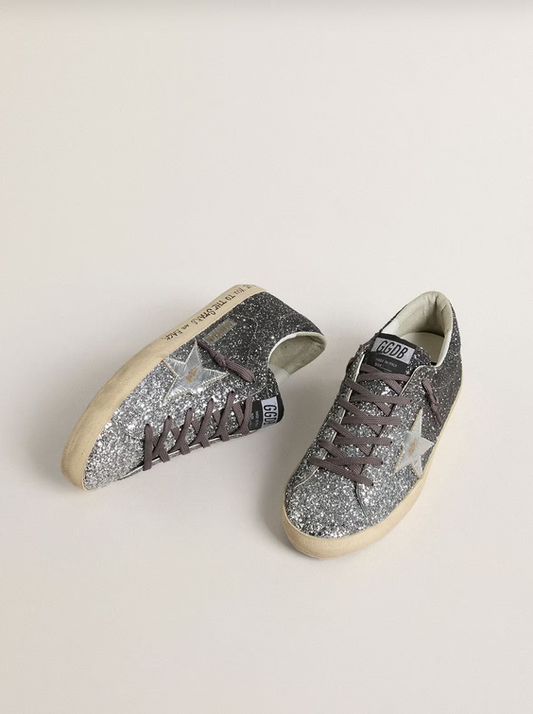 Tênis Golden Goose Superstar Prateado