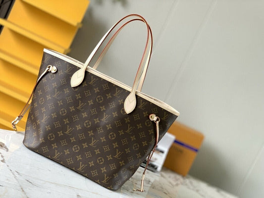 Bolsa Tote Couro Reversível Bege e Vermelho Médio