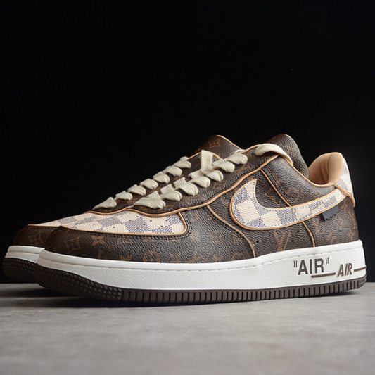 Nike Air Force 1 Low Louis Vuitton Monogram Brown Damier Azur