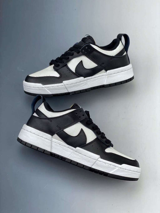Tênis Skate Couro Cano Baixo Branco Preto