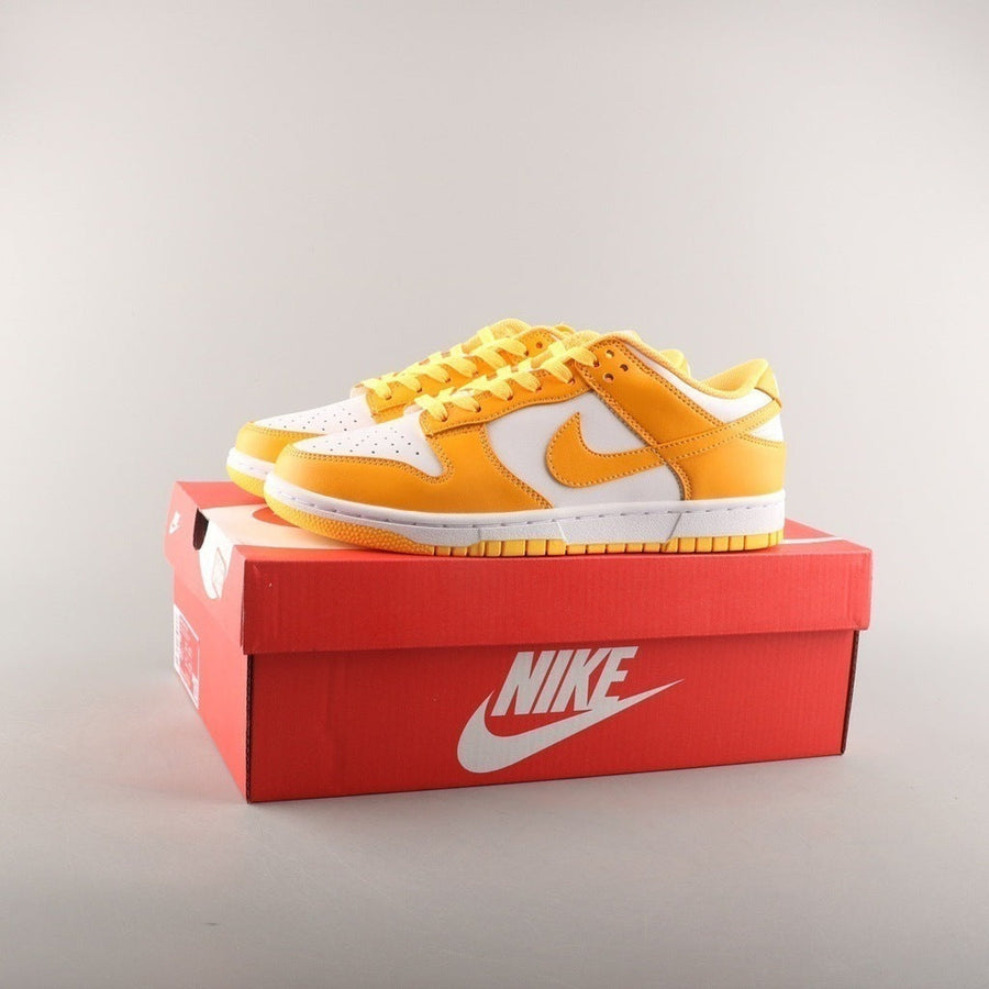 Tênis Cano Baixo Couro Laranja Neon
